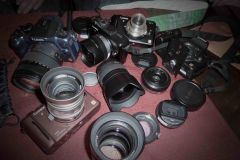 die Freunde mit der Leica V-Lux 20 fotografiert, Lochkameraeinstellung