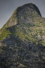 Die Höfats, links führt der Normalweg hinauf!