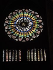 Rosette an der Westfront des Liebfrauenmünsters zu Strasbourg