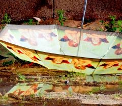 Regenschirm Spiegelung