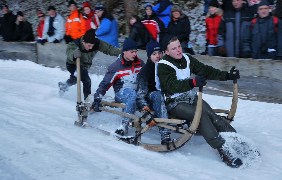Hornschlittenrennen 2010 Partenkirchen